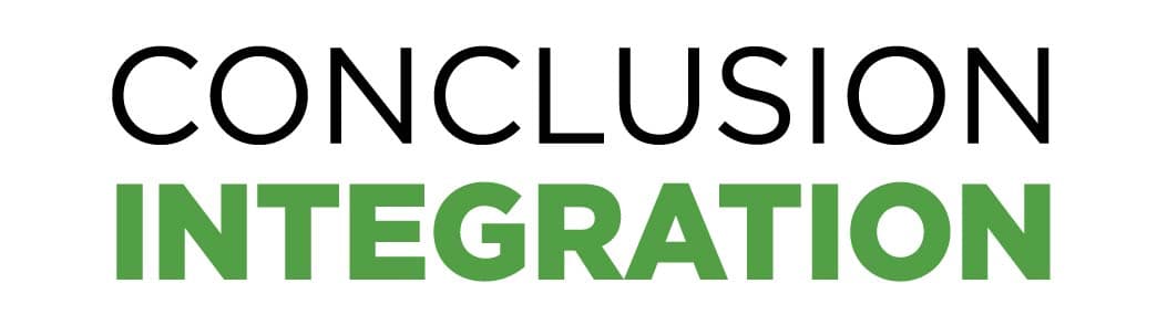 Conclusion Integration Conclusion Integration